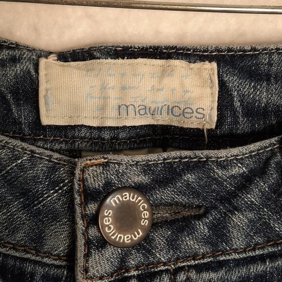 Maurices Taylor Boot Jeans Juniors 5 Womens 6 Blue Western Casual Everyday - Picture 4 of 11